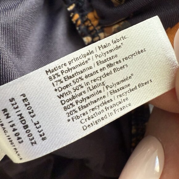 Sezane x YSE Alhambra One Piece Swimsuit Womens Medium Resortwear Beach Summer - Picture 12 of 13